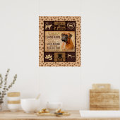 Gepersonaliseerde kerstdeken, het leven is beter m poster (Keuken)