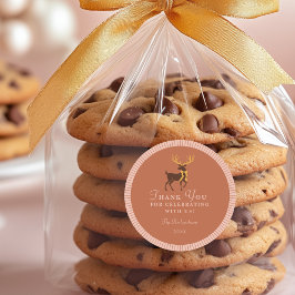 Gepersonaliseerde kerstfeest gunst Sticker