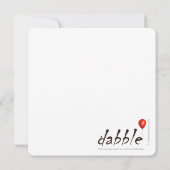 Gepersonaliseerde kerstfeest / Sleepover Uitnodigi (Achterkant)