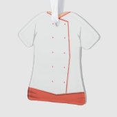 Gepersonaliseerde kerstfeestdag in Cook Chef Ornament (voorkant)