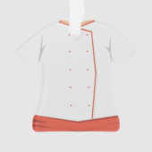 Gepersonaliseerde kerstfeestdag in Cook Chef Ornament (voorkant)