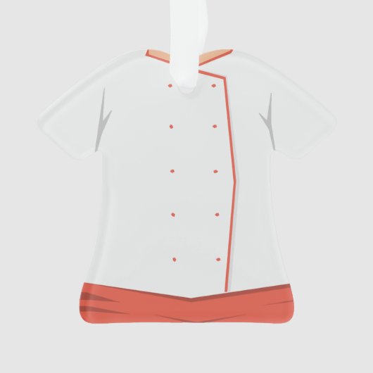 Gepersonaliseerde kerstfeestdag in Cook Chef Ornament (voorkant)