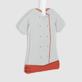 Gepersonaliseerde kerstfeestdag in Cook Chef Ornament (voorkant)