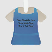 Gepersonaliseerde kerstfeestdag in Plumber Ornament (achterkant)