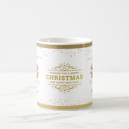 Gepersonaliseerde kerstfeestdag koffiemok (Center)