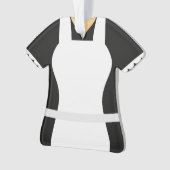 Gepersonaliseerde kerstfeestdag ornament (voorkant)