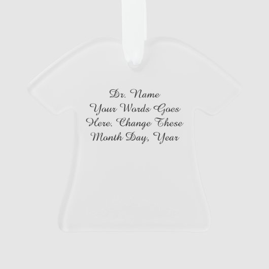Gepersonaliseerde kerstfeestdag ornament (achterkant)
