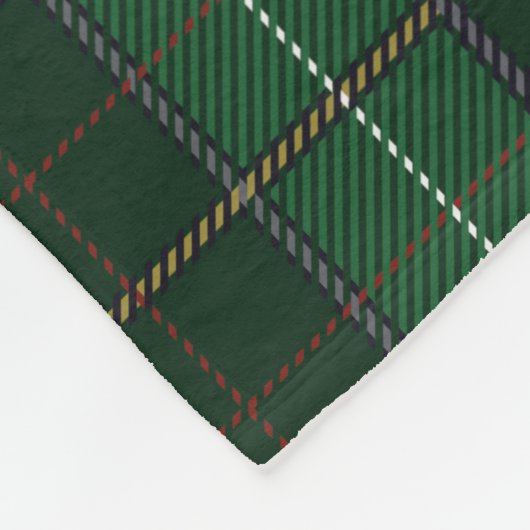 Gepersonaliseerde kerstfeestdag thuisbasis fleece deken (Hoek)