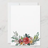 Gepersonaliseerde kerstfeestelijke bulledog Puppy Feestdagenkaart (Achterkant)