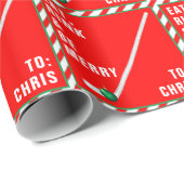 Gepersonaliseerde kerstfeestelijke cadeautjes met  cadeaupapier (Rol Hoek)