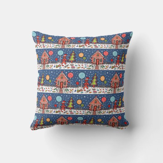 Gepersonaliseerde kerstfeestelijke feestdag kussen (Achterkant)