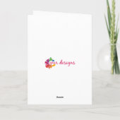 Gepersonaliseerde kerstfeestelijke kerstmanedle Sa Feestdagen Kaart (Achterkant)