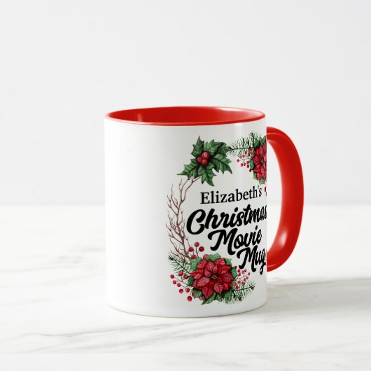 Gepersonaliseerde kerstfilm Kransslagader kijken Mok (Voorkant rechts)