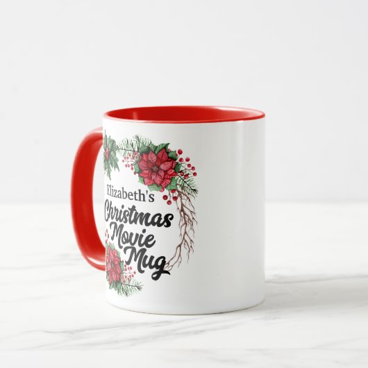 Gepersonaliseerde kerstfilm Kransslagader kijken Mok (Voorkant links)