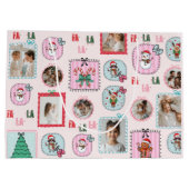 Gepersonaliseerde Kerstfoto Gift Bag | Schattige r Groot Cadeauzakje (Achterkant)