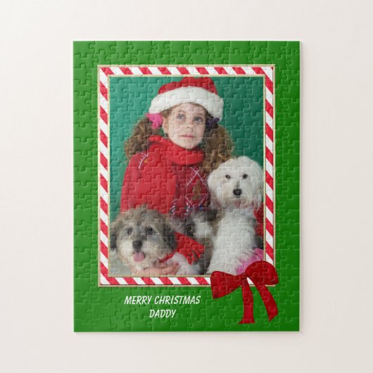 Gepersonaliseerde Kerstfoto Jigsaw Puzzel (Verticaal)