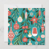 Gepersonaliseerde kerstfoto | Naam en jaar Feestdagenkaart (Achterkant)