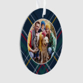 Gepersonaliseerde kerstfoto van lijst ornament (voorkant)