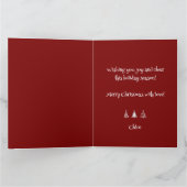 Gepersonaliseerde kerstfoto van oma kaart (Binnen)