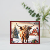 Gepersonaliseerde kerstgroet Briefkaarten. Vakanti Briefkaart (Staand voorkant)