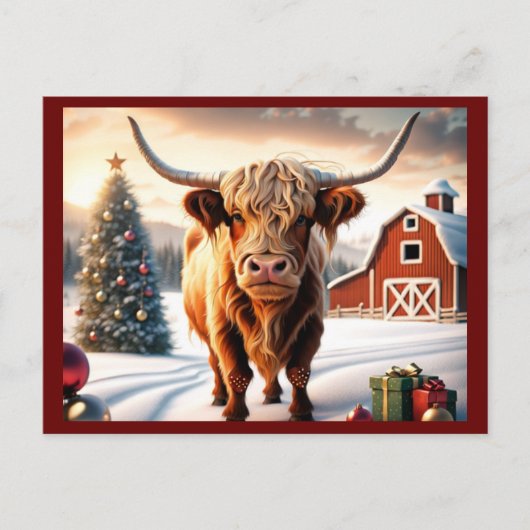 Gepersonaliseerde kerstgroet Briefkaarten. Vakanti Briefkaart (Voorkant)