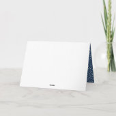 Gepersonaliseerde kerstguldenDoodle Santa Sleigh Feestdagen Kaart (Achterkant)