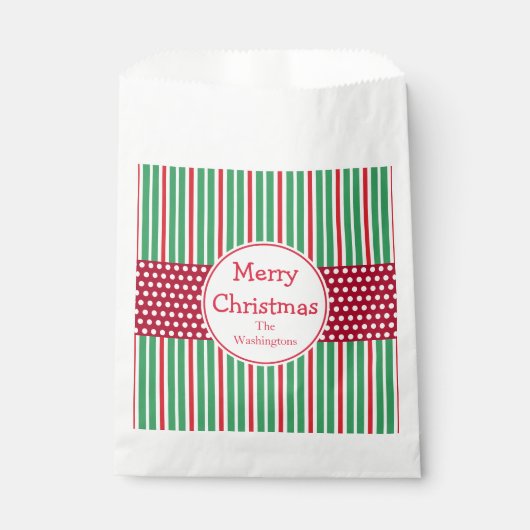 Gepersonaliseerde Kerstgunst Cadeauzakken Bedankzakje (Voorkant)