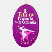  GEPERSONALISEERDE KERSTGYMNAST ORNAMENT (Links)