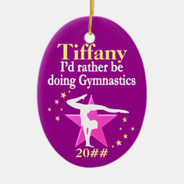  GEPERSONALISEERDE KERSTGYMNAST ORNAMENT