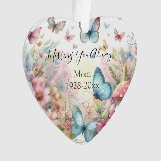 Gepersonaliseerde kerstherdenkingsornament ornament (voorkant)