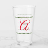 Gepersonaliseerde kerstkaarsen glas (Achterkant)