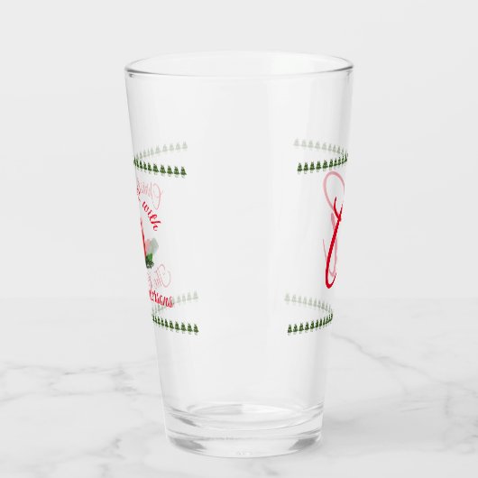 Gepersonaliseerde kerstkaarsen glas (Links)