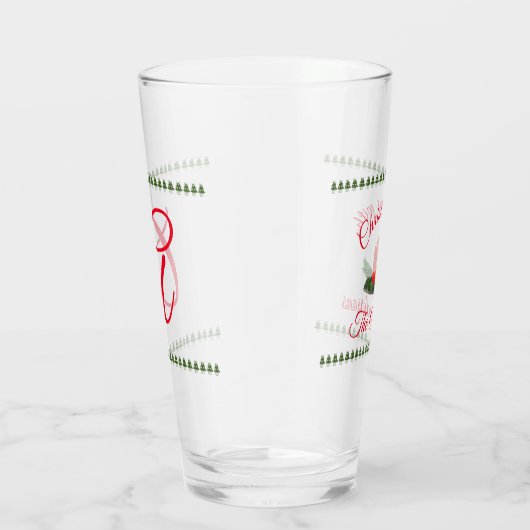 Gepersonaliseerde kerstkaarsen glas (Rechts)