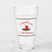 Gepersonaliseerde kerstkaarsen glas (Voorkant)