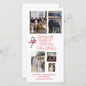 GEPERSONALISEERDE kerstkaart ansichtkaart (Voorkant / Achterkant)