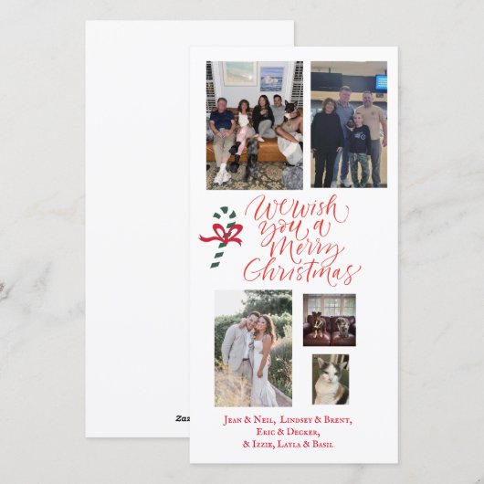 GEPERSONALISEERDE kerstkaart ansichtkaart (Voorkant / Achterkant)