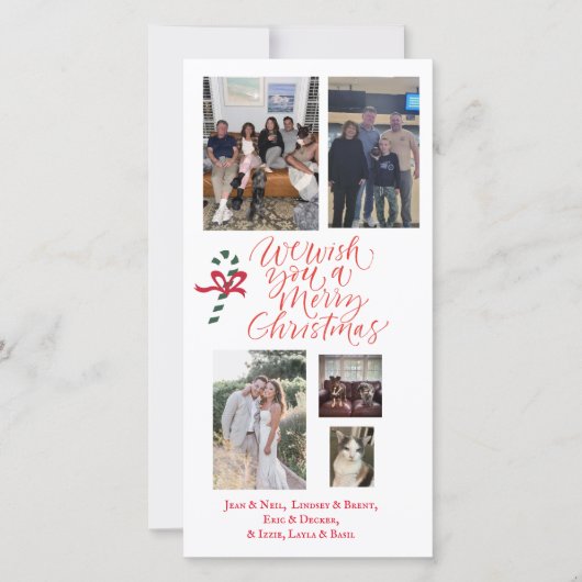 GEPERSONALISEERDE kerstkaart ansichtkaart (Voorkant)