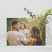 Gepersonaliseerde kerstkaart met bericht kaart (Staand voorkant)