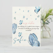 Gepersonaliseerde kerstkaart voor haar (Staand voorkant)