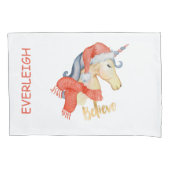 Gepersonaliseerde kerstkast voor kinderen kussensloop (Voorkant)