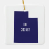 Gepersonaliseerde kerstkeramische versiering met U Keramisch Ornament (Voorkant)