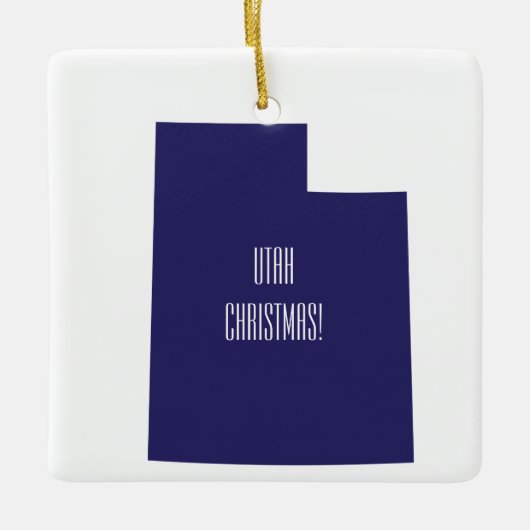 Gepersonaliseerde kerstkeramische versiering met U Keramisch Ornament (Voorkant)