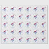 Gepersonaliseerde kerstkerstkerstkerstkerstkerstma cadeaupapier (Vlak)