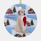 Gepersonaliseerde kerstkerstkerstkerstkerstkerstma keramisch ornament (Voorkant)
