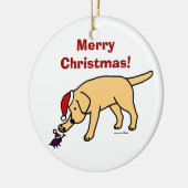 Gepersonaliseerde kerstkerstkerstkerstkerstkerstma keramisch ornament (Links)