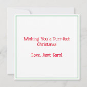 Gepersonaliseerde kerstkitten en kerstbomen (Achterkant)