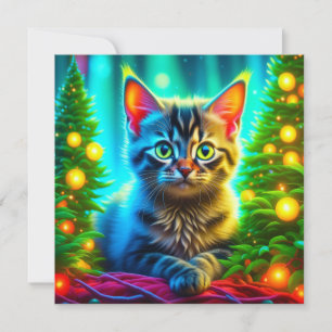 Gepersonaliseerde kerstkitten en kerstbomen