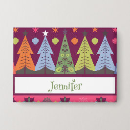 Gepersonaliseerde kerstknop button