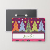 Gepersonaliseerde kerstknop button (Voorkant / Achterkant)