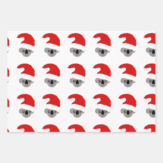 Gepersonaliseerde kerstkoala inpakpapier vel (Voorkant)